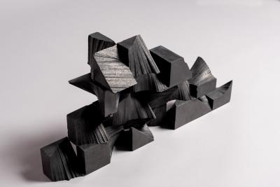 Angus Ogilvie Angus Ogilvie Line Cast Stack modular sculpture in 4 sections Italy 2020