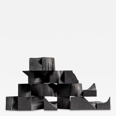 Angus Ogilvie Angus Ogilvie Line Cast Stack modular sculpture in 4 sections Italy 2020