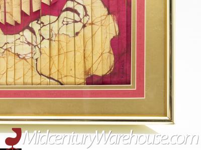 Ann Dick Rundall Mid Century Batik Textile Art