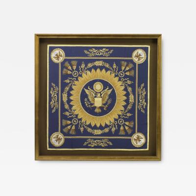 Ann Hand Ann Hand American Eagle Framed Silk Scarf