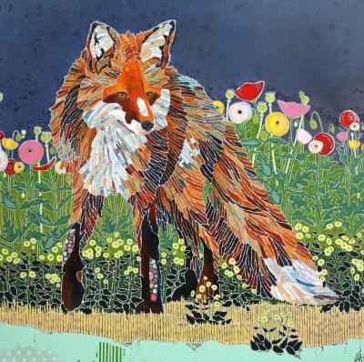 Ann Murphy Floral Fox Trot