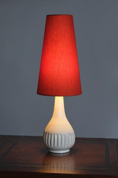 Anna Lisa Thomson Anna Lisa Thomson Ceramic Table Lamp Upsala Ekeby Swedish Modern 1940s