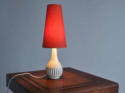 Anna Lisa Thomson Anna Lisa Thomson Ceramic Table Lamp Upsala Ekeby Swedish Modern 1940s