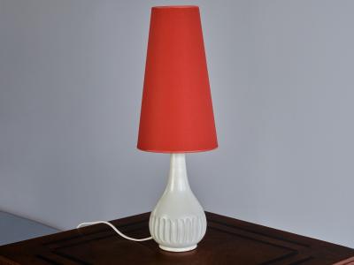 Anna Lisa Thomson Anna Lisa Thomson Ceramic Table Lamp Upsala Ekeby Swedish Modern 1940s