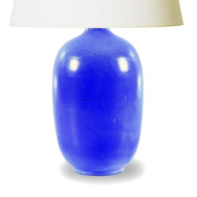 Anna Lisa Thomson Duo of Lamps in French Blues by Anna Lisa Thomson for Ekeby