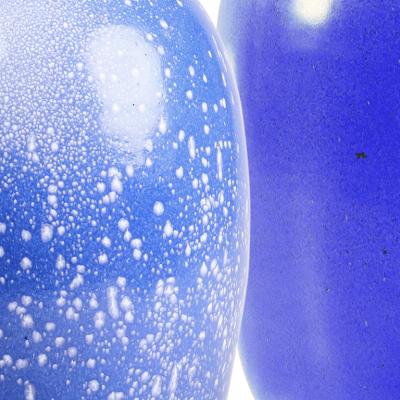 Anna Lisa Thomson Duo of Lamps in French Blues by Anna Lisa Thomson for Ekeby