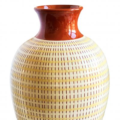 Anna Lisa Thomson Monumental Vase with Basket Weave Texture by Anna Lisa Thomson