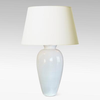 Anna Lisa Thomson Tall Classic Table Lamp in White Glaze by Anna Lisa Thomson