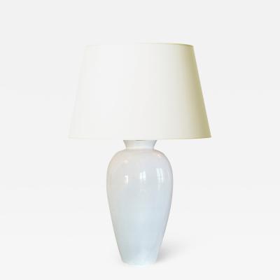 Anna Lisa Thomson Tall Classic Table Lamp in White Glaze by Anna Lisa Thomson