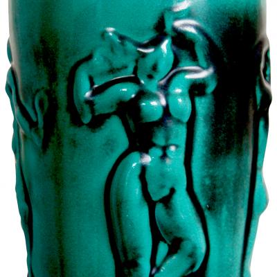 Anna Lisa Thomson Vase with Sporty Female Figures by Anna Lisa Thomson