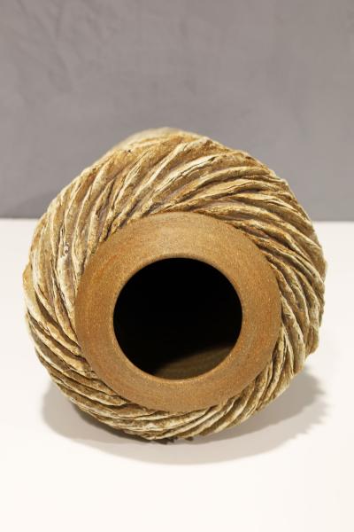 Anne Goldman Monumental Ceramic Vase by Anne Goldman of California Signed