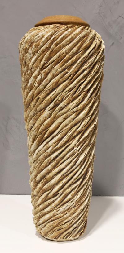 Anne Goldman Monumental Ceramic Vase by Anne Goldman of California Signed