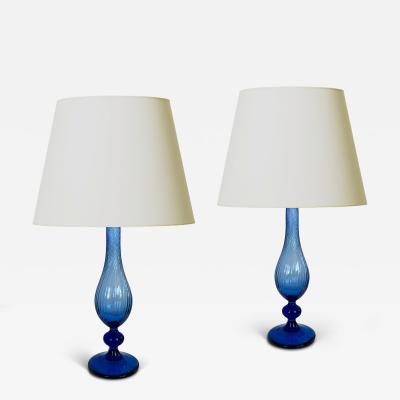 Anne Grethe Von Halling Koch Pair of Table Lamps by Anne Grethe Von Halling Koch for Royal Copenhagen