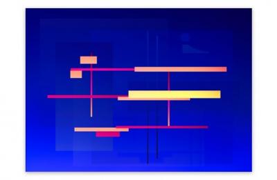 Anne Katrine Senstad Cosmosis Collage 427 4A7 Composition no 2C4 Blue