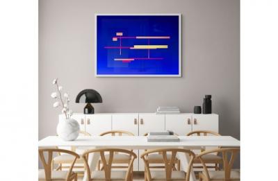 Anne Katrine Senstad Cosmosis Collage 427 4A7 Composition no 2C4 Blue