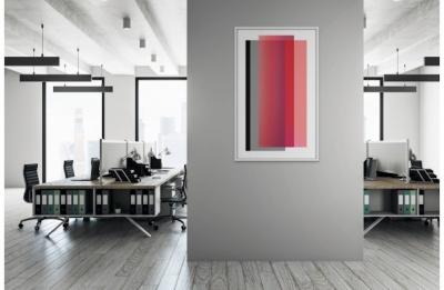 Anne Katrine Senstad Cosmosis Collages 4A579E Composition no 84 Red and grey