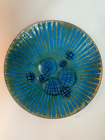 Annemarie Davidson Annemarie Davidson Ghostline Enamel Plate California 1960s