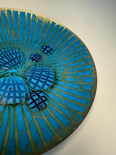 Annemarie Davidson Annemarie Davidson Ghostline Enamel Plate California 1960s