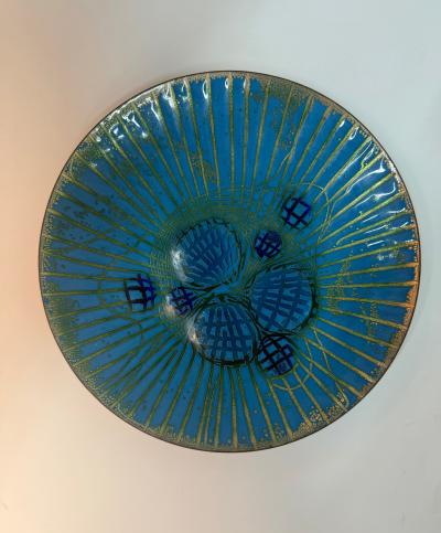 Annemarie Davidson Annemarie Davidson Ghostline Enamel Plate California 1960s