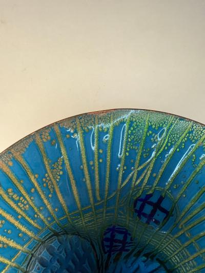 Annemarie Davidson Annemarie Davidson Ghostline Enamel Plate California 1960s