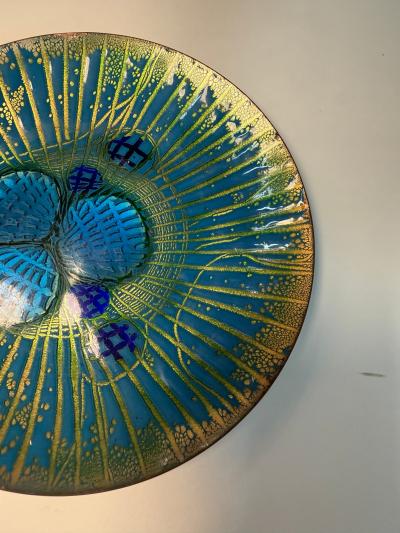 Annemarie Davidson Annemarie Davidson Ghostline Enamel Plate California 1960s