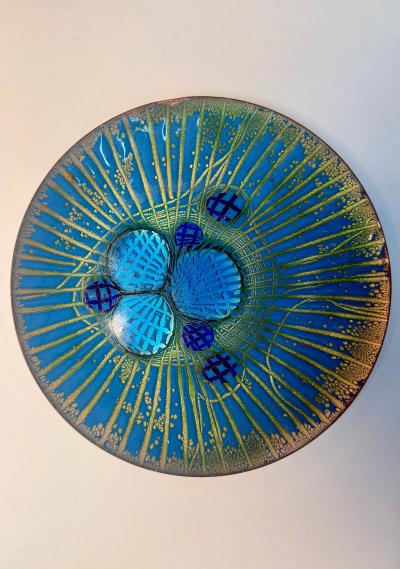 Annemarie Davidson Annemarie Davidson Ghostline Enamel Plate California 1960s