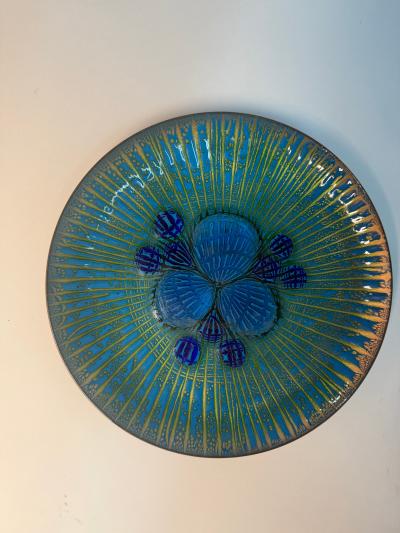 Annemarie Davidson Annemarie Davidson Ghostline Enamel Plate California 1960s