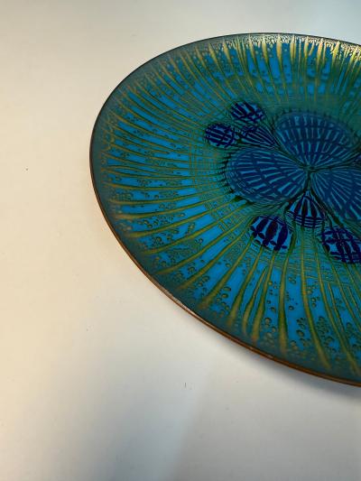 Annemarie Davidson Annemarie Davidson Ghostline Enamel Plate California 1960s