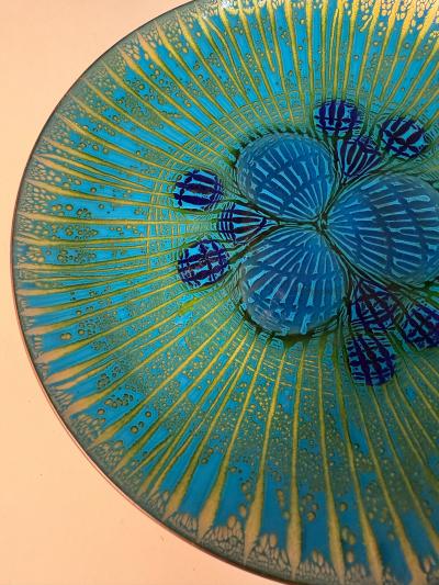 Annemarie Davidson Annemarie Davidson Ghostline Enamel Plate California 1960s