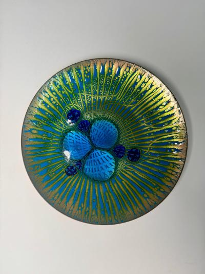 Annemarie Davidson Annemarie Davidson Ghostline Enamel Plate California 1960s