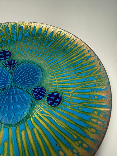 Annemarie Davidson Annemarie Davidson Ghostline Enamel Plate California 1960s