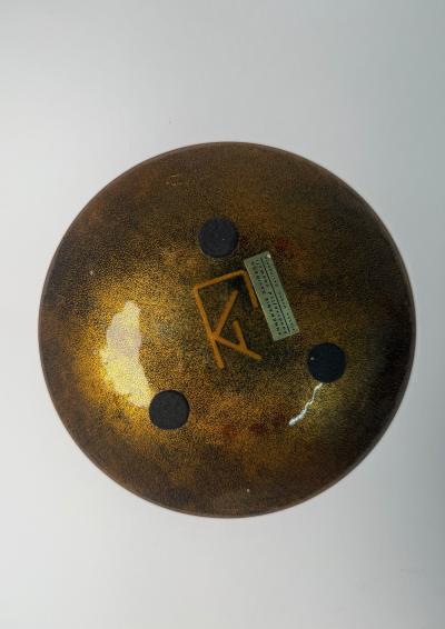 Annemarie Davidson Annemarie Davidson Ghostline Enamel Plate California 1960s