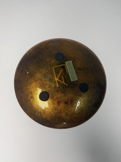 Annemarie Davidson Annemarie Davidson Ghostline Enamel Plate California 1960s