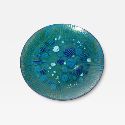 Annemarie Davidson Annemarie Davidson Ghostline Enamel Plate Rare Blue Green White Edition