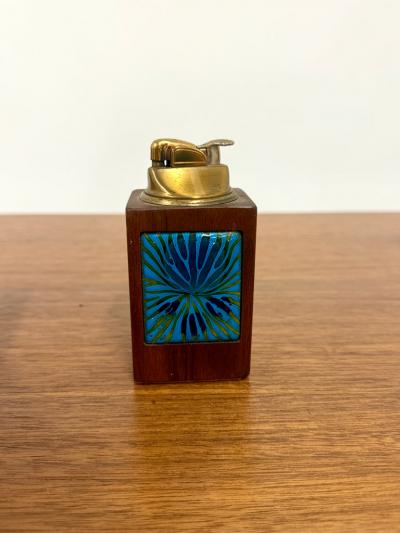 Annemarie Davidson Annemarie Davidson Ghostline Enamel and Wood Lighter and Box