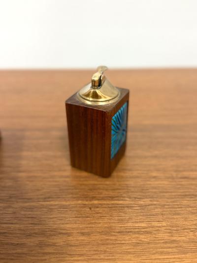 Annemarie Davidson Annemarie Davidson Ghostline Enamel and Wood Lighter and Box