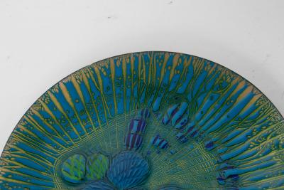 Annemarie Davidson Extra Large Annemarie Davidson Ghostline Enamel Plate California 1960s