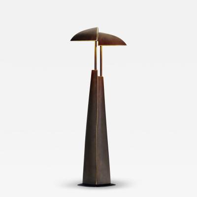 Annette van Gessel Solid Cast Brass Ara Table Lamp by Mies van Gessel The Netherlands 1990s