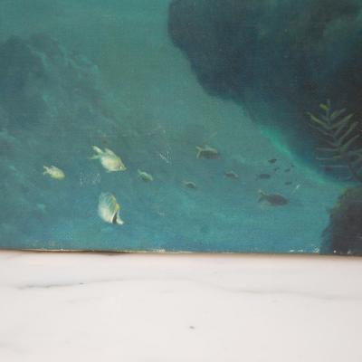 Anthony Casay Anthony Casay Signed Marine Life Painting 1989