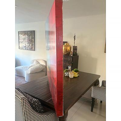 Anthony Liggins Abstract Acrylic Painting and Signed Book Who Loves You Baby 