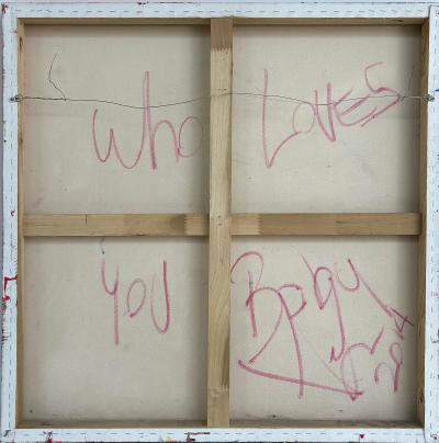 Anthony Liggins Abstract Acrylic Painting and Signed Book Who Loves You Baby 