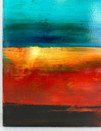 Anthony Liggins Abstract Acrylic Painting and Signed Book Who Loves You Baby 