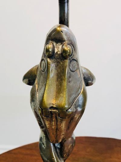 Anthony Redmile Rare Pair of Anthony Redmile Silver Plated Frog Candlesticks