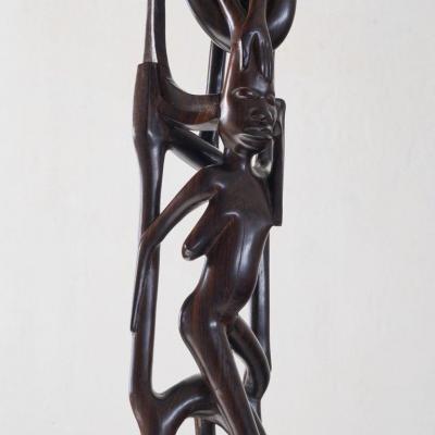 Anthropomorphic Modernist Makonde Sculpture 1950s