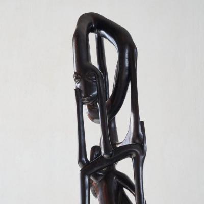 Anthropomorphic Modernist Makonde Sculpture 1950s