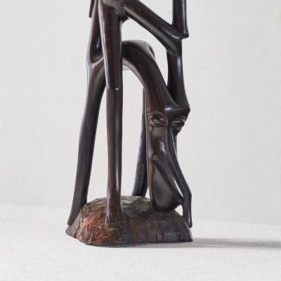 Anthropomorphic Modernist Makonde Sculpture 1950s