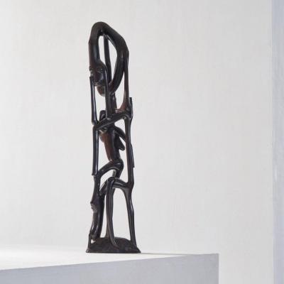 Anthropomorphic Modernist Makonde Sculpture 1950s