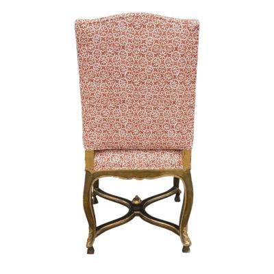 Antique 18 C Louis XIV Style Giltwood Side Chair 1 of 2