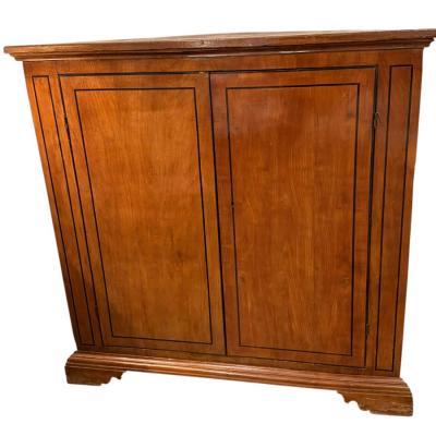 Antique 18th C Directoire Style Mahogany Corner Cabinet