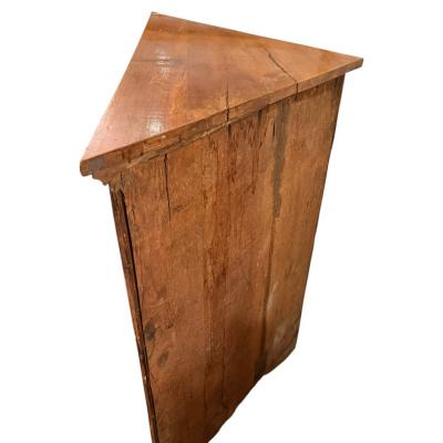 Antique 18th C Directoire Style Mahogany Corner Cabinet